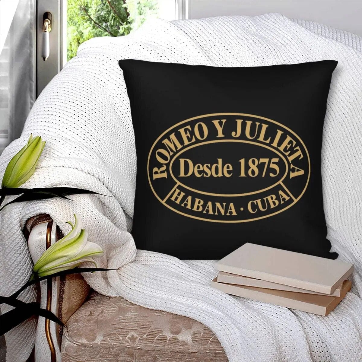 ALDO Linens & Bedding > Bedding > Pillowcases & Shams Romeo and Julieta Habana Cuba Cigar Style Pillowcases Poliester