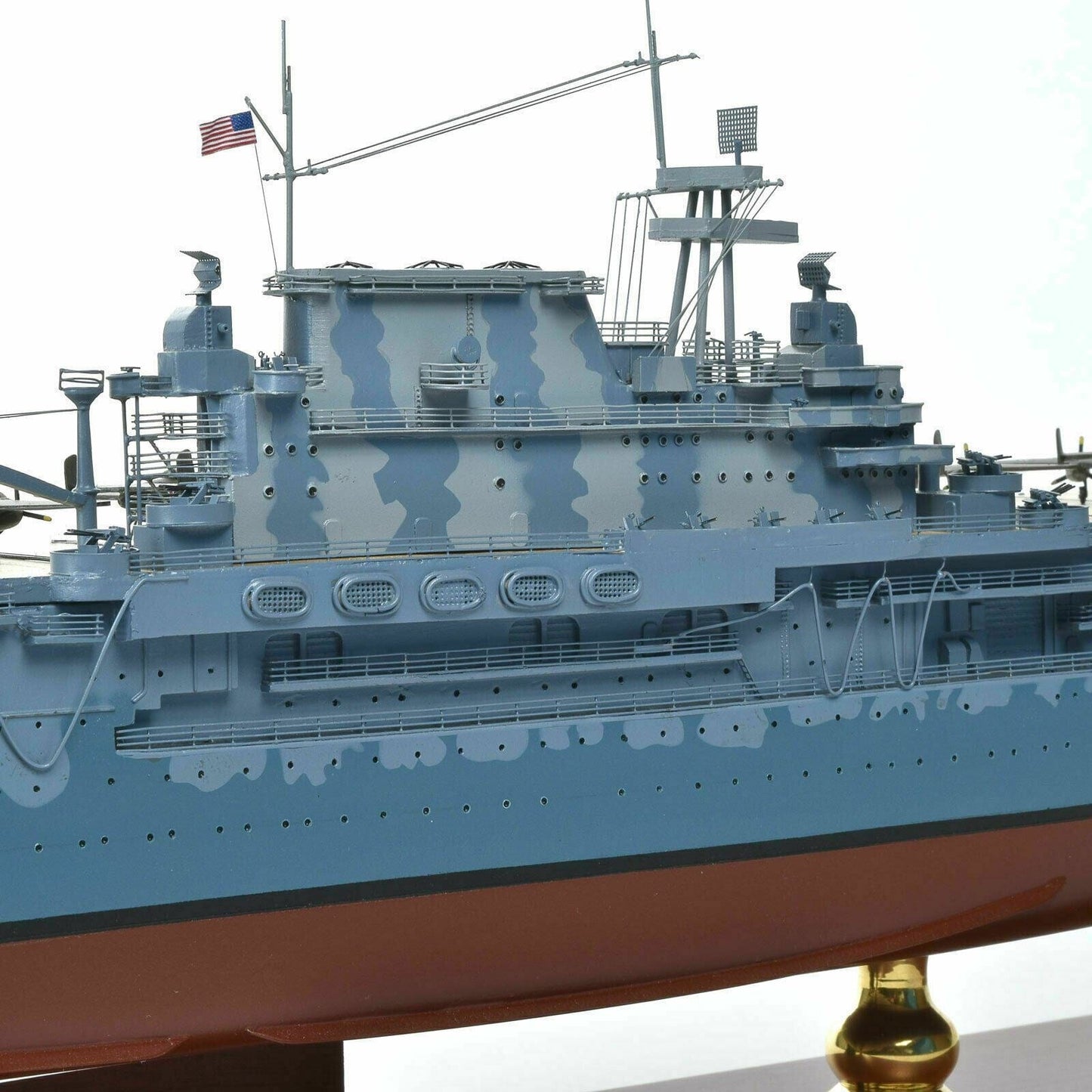 ALDO Military Ships Models US Navy Aircraft Carrier USS Hornet CV-8 Wood Model Military Ship Assembled