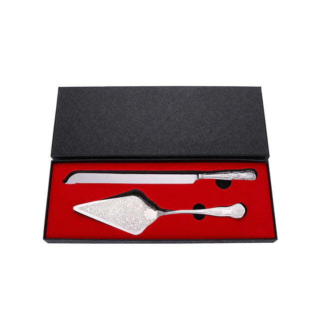 ALDO Party & Celebration > Party Supplies > Party Favors > Wedding Favors New / Stainless steel / Cake Knife cutter: 13.42 inch / 34.1 cm Cake shovel: 11.37 onch / 28.9 lenox Beutiful Laxury Bride and Groom French Court Silver Cake Knife and Cake Shovel Set
