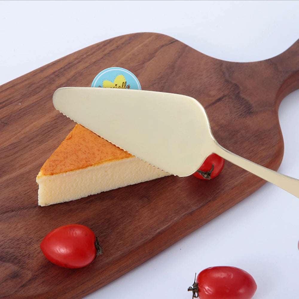 ALDO Party & Celebration > Party Supplies > Party Favors > Wedding Favors New / Stainless steel / Cake Knife cutter: 7.8inch/20cm Cake shovel: 9inch/23cm Laxury Bride and Groom Customisable Rose Gold Cake Knife and Cake Shovel Set