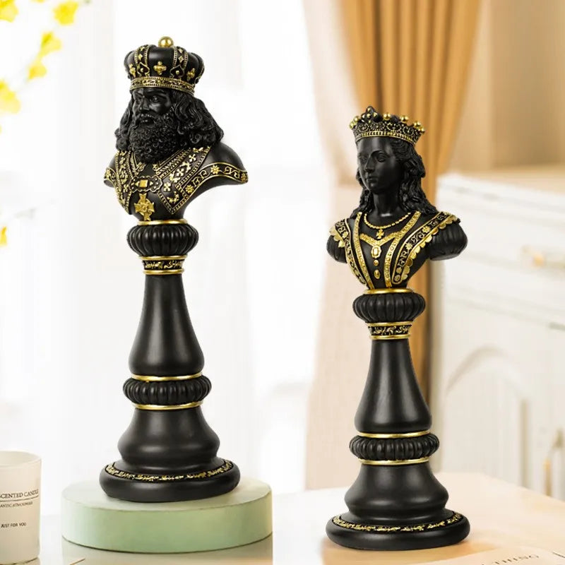 ALDO Party & Celebration > Party Supplies > Party Games B Chess Decoration Collection Statues of Black and White King Knight and Queen