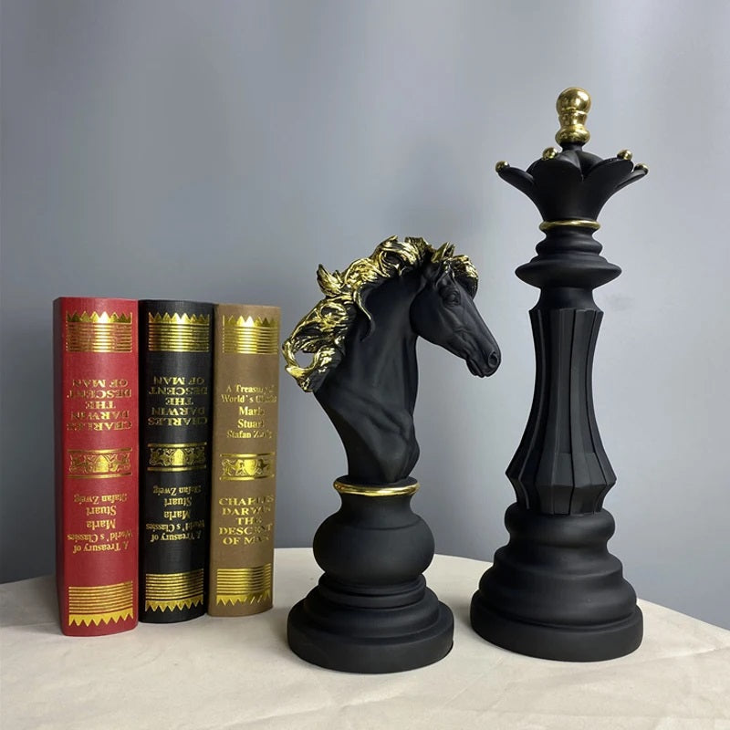 ALDO Party & Celebration > Party Supplies > Party Games Chess Decoration Collection Statues of Black and White King Knight and Queen