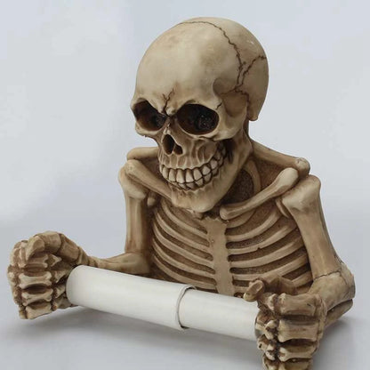 ALDO Bathroom Accessories > Toilet Paper Holders Creative Skull Skeleton  Bathroom Toilet Paper Holder Wall Mounted
