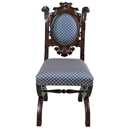 ALDO Chairs Medieval Gothic English Style Hand Carved Mahogany Dining Chair