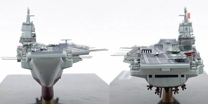 ALDO Creative Arts Collectibles Scale Model China Navy  Shandong Aircraft Carrier Warship Alloy Model Assembled With Display Case