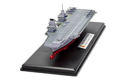 ALDO Creative Arts Collectibles Scale Model NEW / wood and resin HMS Royal Navy Prince Of Wales Queen Elizabeth-Class Aircraft Carriers With Display Cabinet
