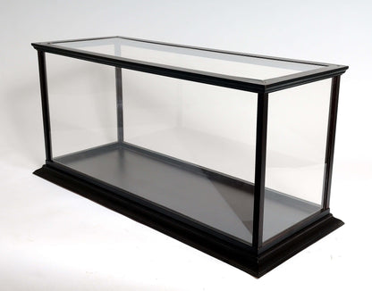 ALDO Creative Arts Collectibles Scale Model Outside : L: 37.5 W: 14 H: 15 Inches / Inside : 36L x 12W x 13.5H inches. / NEW / Mahogany Wood and with Plexiglass Panels Display Case Large Wood with Plexiglass Panels Table Top Cabinet for  Speed Boat Models