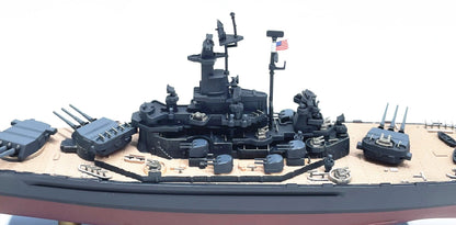 ALDO Creative Arts Collectibles Scale Model US Navy Battleship South Dakota Desk Display WWII Ship Diecast Model