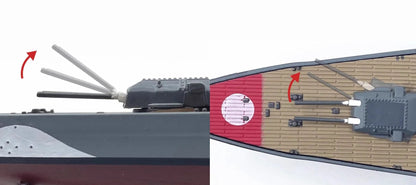 ALDO Creative Arts Collectibles> Scale Model World War II German Flagship Bismarck Military Battleship Alloy  Model Assembled