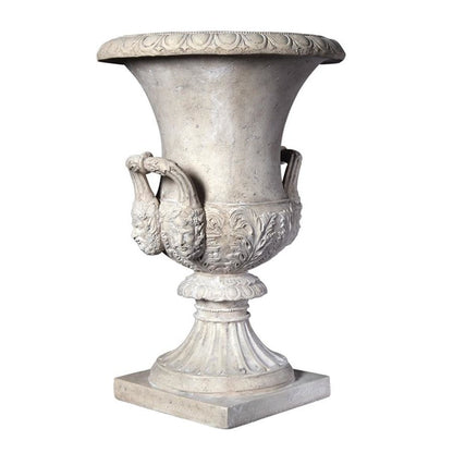 ALDO Creative Arts >Pottery 17.5"Wx17.5"Dx25.5"H / new / resin Italian  Medici Style Greenman Architectural Garden Urn Planters Statue