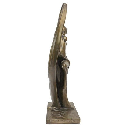 ALDO Decor > Artwork > Sculptures & Statues 5"Wx3.5"Dx19.5"H. 2 lbs. / New / resin Dancing Beauty  Art Deco Statue by French Artist Pierre Le Faguays