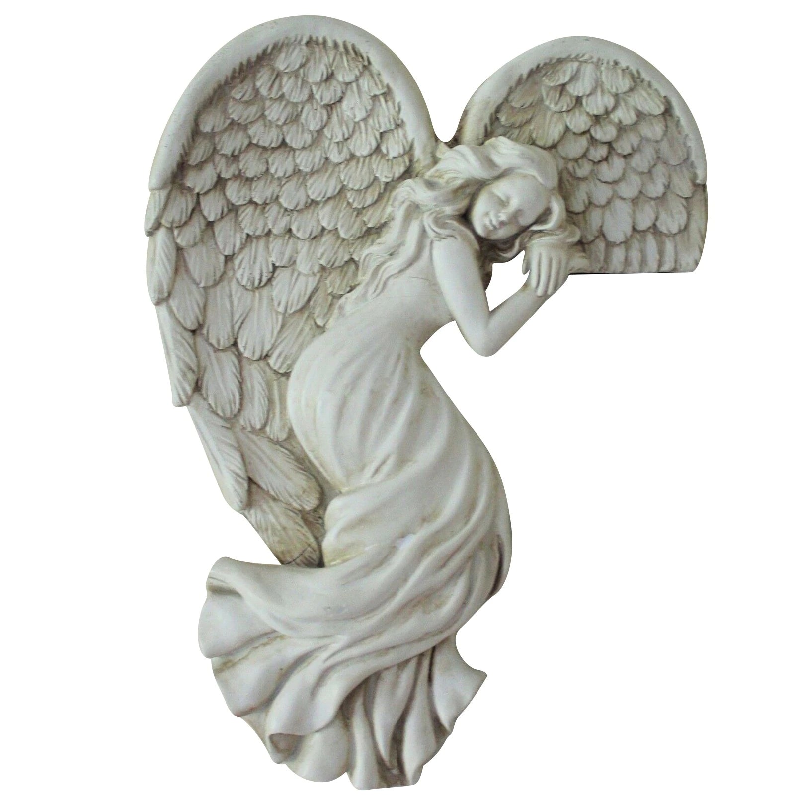 ALDO Decor > Artwork > Sculptures & Statues 6" H Inches / New / resin Door Frame Guardian Angel Right and Left Medium Statues Set of Two Left and Right