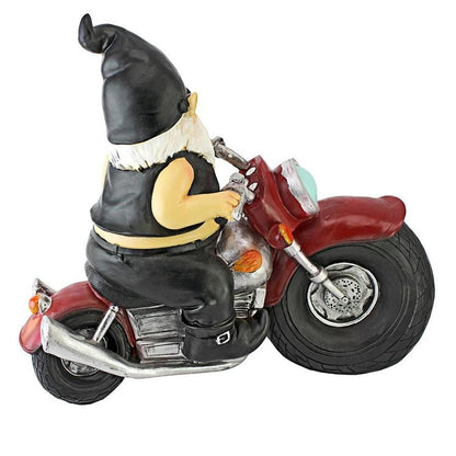 ALDO Décor>Artwork>Sculptures & Statues Gnome Biker Dude Cristmas Statue