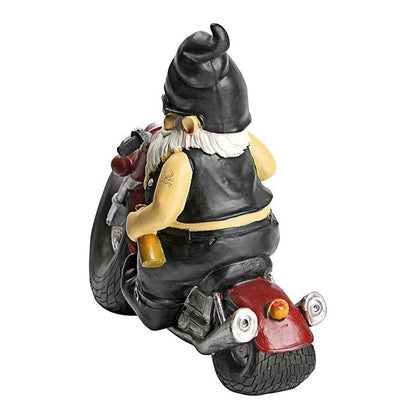 ALDO Décor>Artwork>Sculptures & Statues Gnome Biker Dude Cristmas Statue
