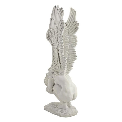 ALDO Decor > Artwork > Sculptures & Statues Grande Weeping Redemption and Remembrance Angel Garden Statue by Artist Jaimy
