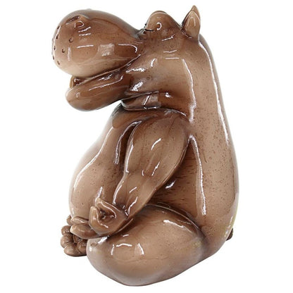 ALDO Décor>Artwork>Sculptures & Statues Hippo  Doing Yoga  Zen Garden Statue