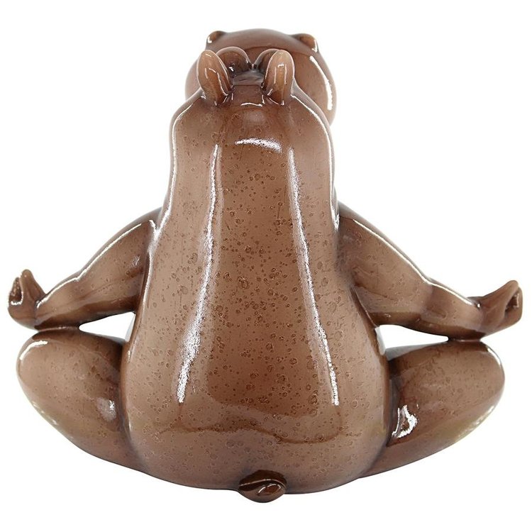ALDO Décor>Artwork>Sculptures & Statues Hippo  Doing Yoga  Zen Garden Statue