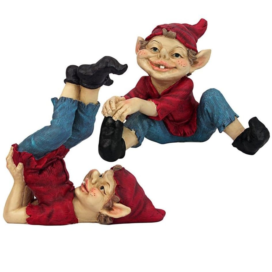 ALDO Décor>Artwork>Sculptures & Statues Playful Gnomes  Garden Statues Set of Two