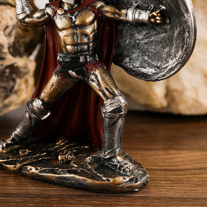 ALDO Décor>Artwork>Sculptures & Statues Size: 5" X 5.5" Inches / NEW / resin Roman Spartan Warriors Statues Set of Four