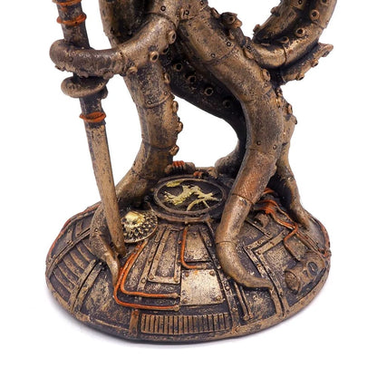 ALDO Décor>Artwork>Sculptures & Statues Steampunk Seabed Hiker Octopus Figurine Statue
