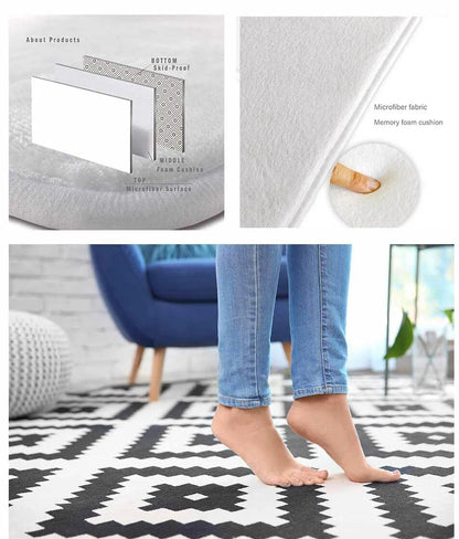 ALDO Decor > Rugs Alice Luxury Modetrn Ornament Carpet Non-Slip Floor Mat Rug Carpe