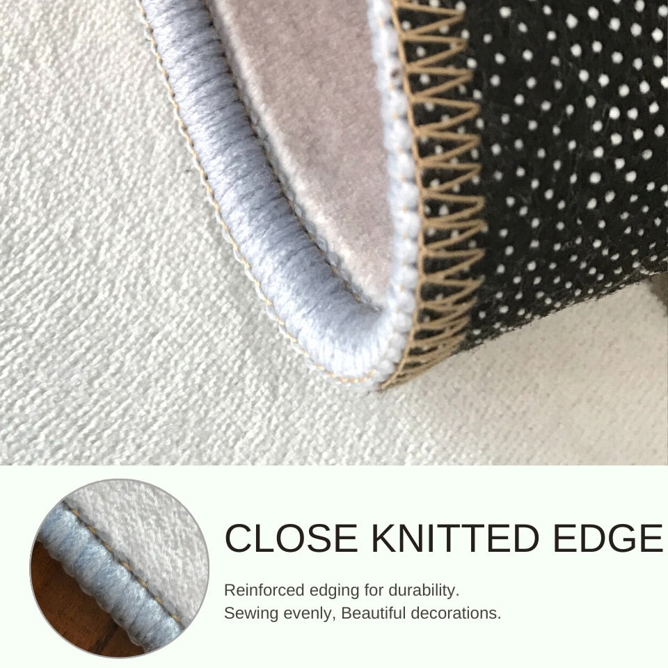 ALDO Decor > Rugs Designer Black and Gold Double Layer Luxury Non-Slip  Rug Carpet