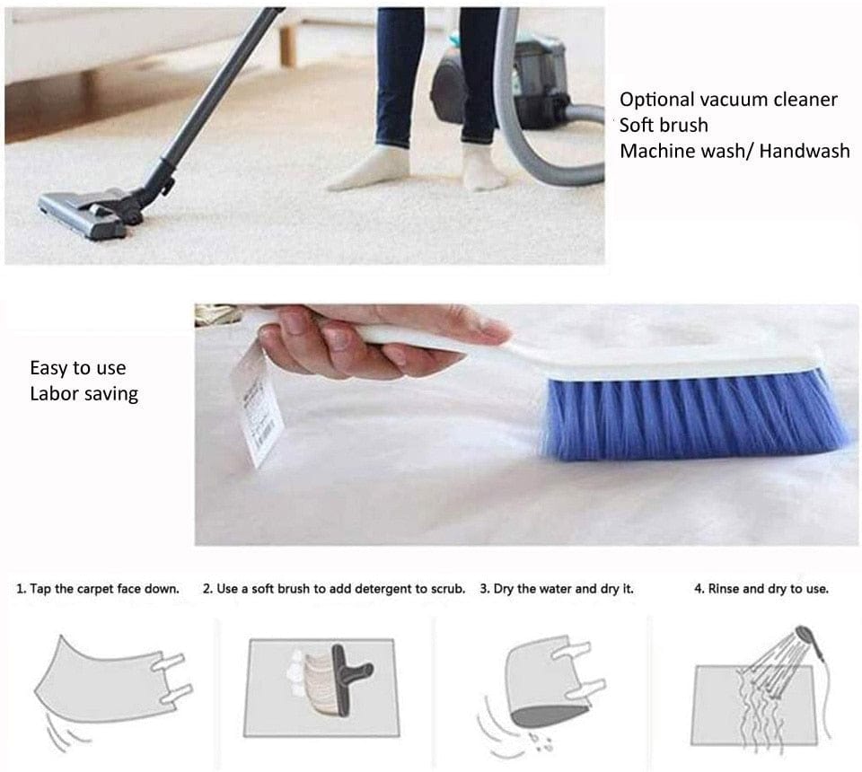 ALDO Decor > Rugs Modern Black and White Double Layer Luxury medusa Style Non-Slip Round Rug Carpet