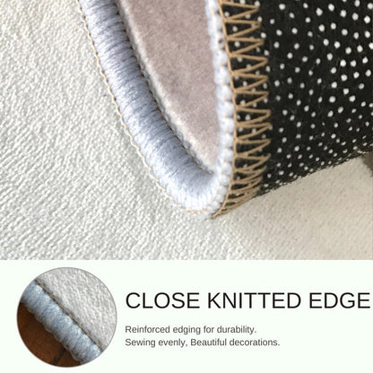 ALDO Decor > Rugs Modern Designer Black and White Double Layer Luxury Non-Slip  Rug Carpet