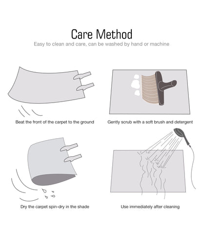 ALDO Decor > Rugs Modern Designer Black and White Double Layer Luxury Non-Slip  Rug Carpet