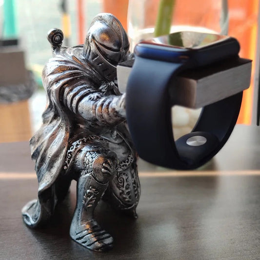 ALDO Décor > Watches King Arthur Knite Apple Watch Stand for Charging Display Watch Holder Case with  Charging Cable