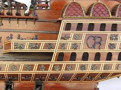 Aldo Hobbies & Creative Arts> Collectibles> Scale Model HMS Sovereign Of The Seas Royal Navy Tall Ship X Large One of a Kind Wood Model Ship Assembled