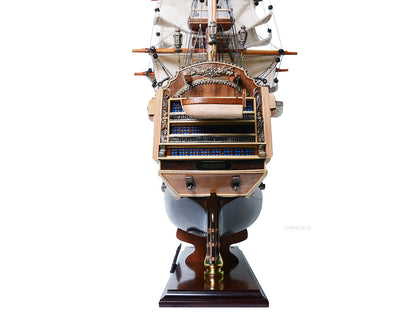 ALDO Hobbies & Creative Arts> Collectibles> Scale Model HMS Victory Admiral Nelsons Flagship Tall Ship Limited Edition Full Crooked Sails  Wood Model Sailboat Assembled
