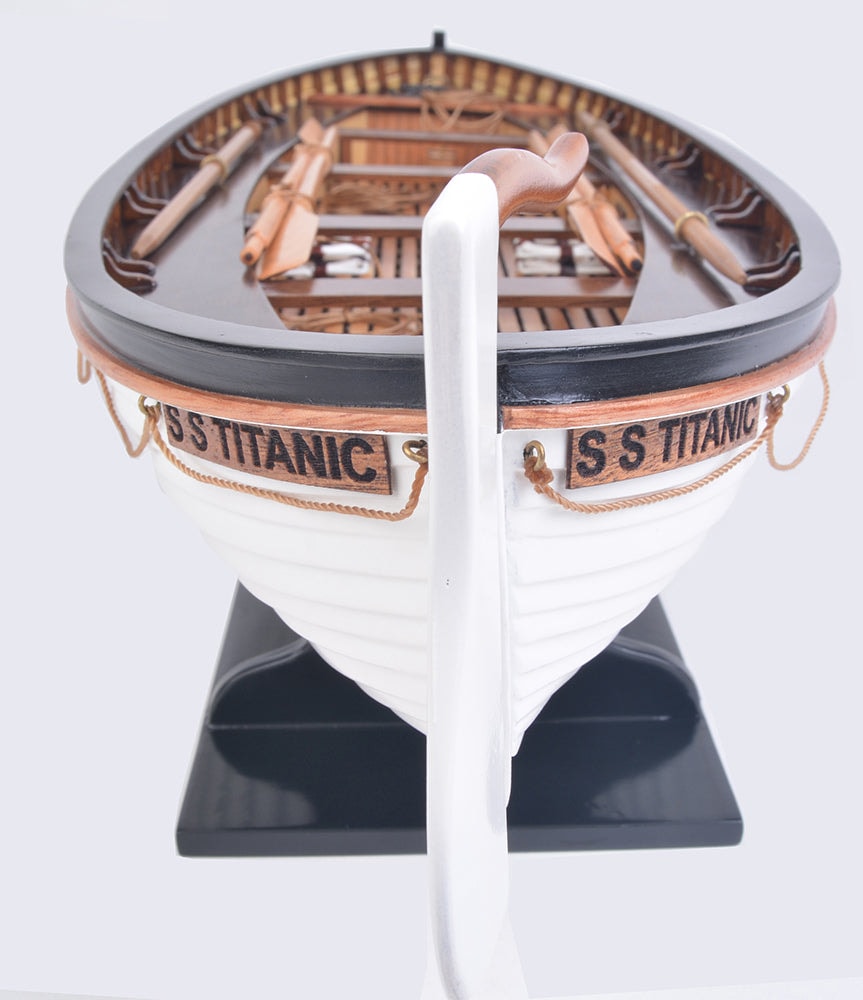 ALDO Hobbies & Creative Arts> Collectibles> Scale Model L: 22.5 W: 7.25 H: 6 Inches / NEW / Wood Lifeboat No 7 model of RMS Titanic Passenger Ship Ocean Liner Wood Model Assembled