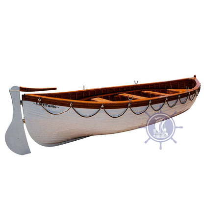 ALDO Hobbies & Creative Arts> Collectibles> Scale Model L: 22.5 W: 7.25 H: 6 Inches / NEW / Wood Lifeboat No 7 model of RMS Titanic Passenger Ship Ocean Liner Wood Model Assembled