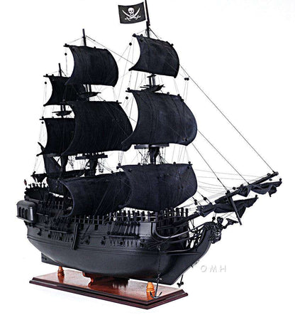 ALDO Hobbies & Creative Arts> Collectibles> Scale Model L: 28 W: 8 H: 24 Inches / NEW / Wood Black Pearl Pirates Flying Dutchman of The Caribbean Medium Tall Ship Wood Model Sailboat Assembled