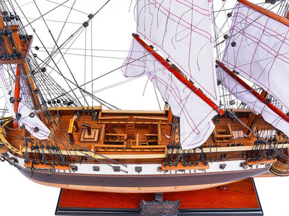 ALDO Hobbies & Creative Arts> Collectibles> Scale Model L: 29 W: 9.25 H: 26 Inches / NEW / Wood U.S.S. Constellation United States Navy Tall War Ship Medium Exclusive Edition Wood Model Sailboat Assembled