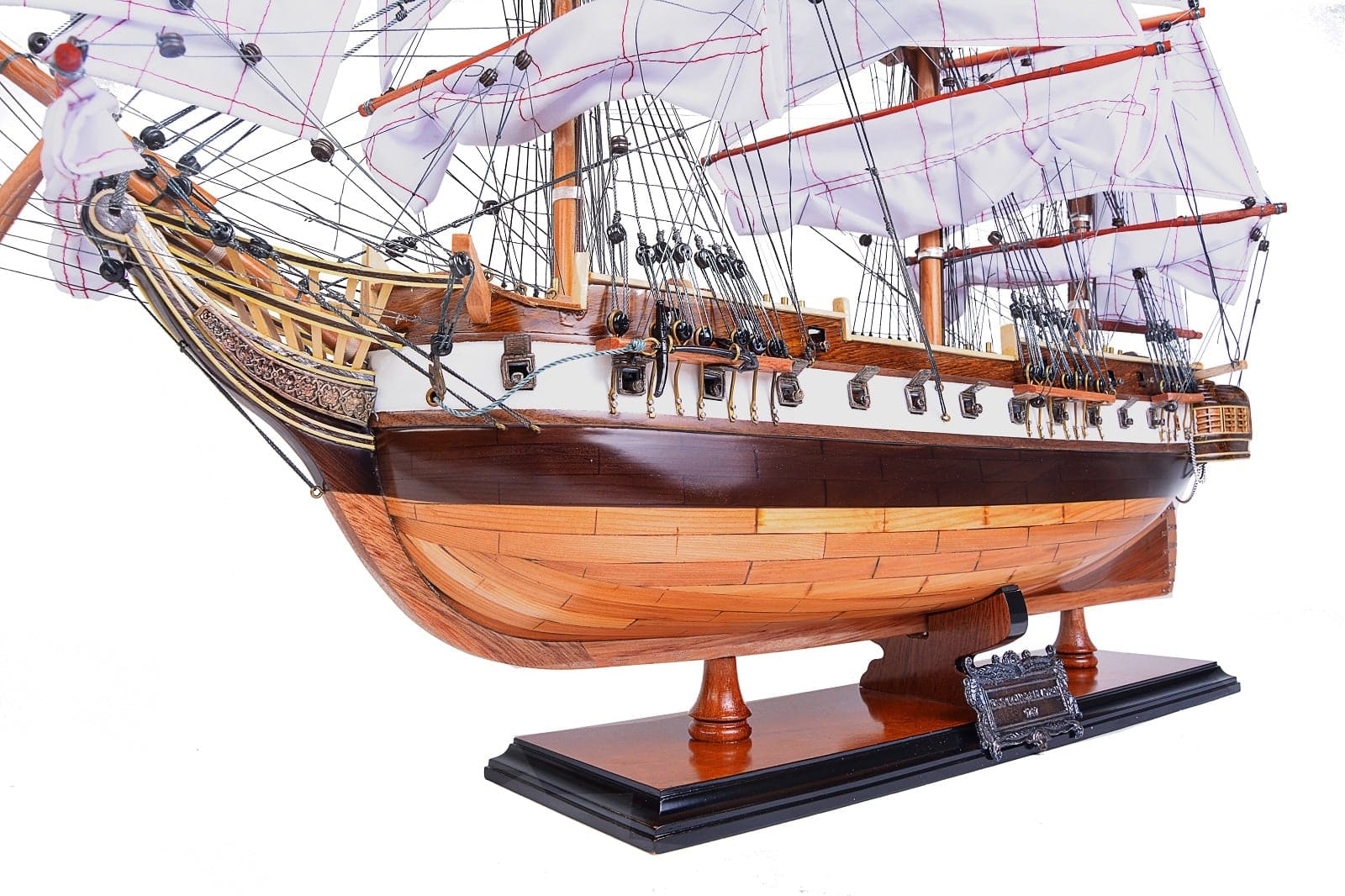 ALDO Hobbies & Creative Arts> Collectibles> Scale Model L: 29 W: 9.25 H: 26 Inches / NEW / Wood U.S.S. Constellation United States Navy Tall War Ship Medium Exclusive Edition Wood Model Sailboat Assembled