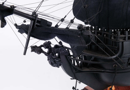 ALDO Hobbies & Creative Arts> Collectibles> Scale Model L: 35.4 W: 13.5 H: 29.5 Inches / NEW / Wood Black Pearl Pirates of The Caribbean Medium Tall Ship Wood Model Sailboat With Table Top Display Case Front OpenAssembled