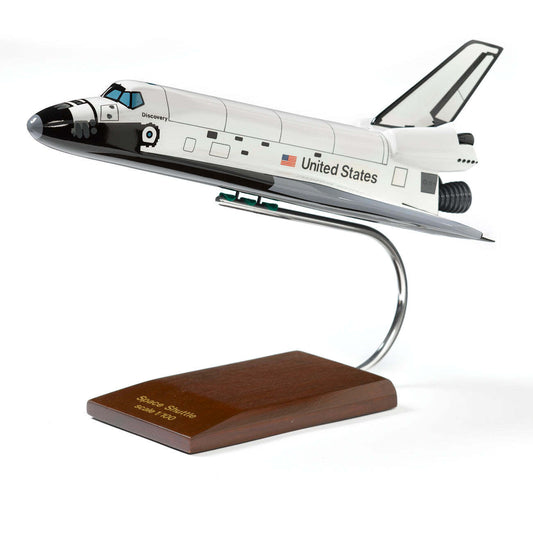 ALDO Hobbies & Creative Arts> Collectibles> Scale Model Length is 14-1/2" and wingspan is 9-1/4" / NEW / wood NASA Space Shuttle Discovery Orbiter Large Wood Model Space Craft
