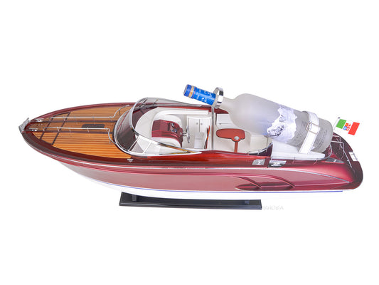 ALDO Hobbies & Creative Arts> Collectibles> Scale Model Luxurious Riva Rivarama Speed Boat and Wine Holder Wood Model Boat Assembled