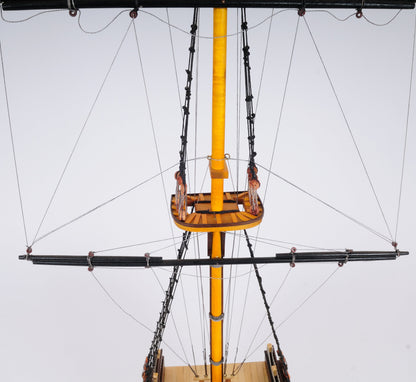 Aldo Hobbies & Creative Arts> Collectibles> Scale Model new / Wood / L: 12.25 W: 4 H: 35.25 Inches HMS Victory British Fighting Vessel Admiral Horatio Nelson’s flagship Tallship Cross Section Excusive Wood Model Sailboat Assembled