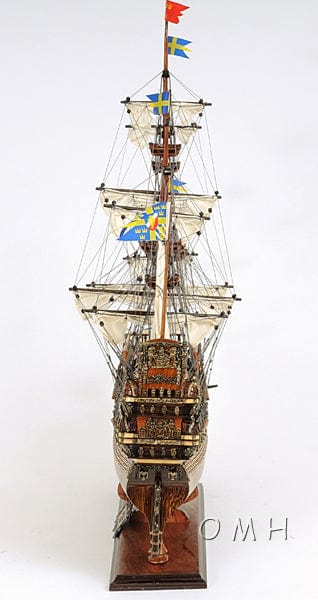 Aldo Hobbies & Creative Arts> Collectibles> Scale Model new / Wood / L: 29.5 W: 9 H: 28 Inches Wasa  Swedish Royal Navy Exclusive Edition Tall Ship Medium Wood Model Sailboat Assembled