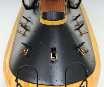 ALDO Hobbies & Creative Arts > Collectibles > Scale Models L: 38.5 W: 9.5 H: 16 Inches / NEW / wood C.S.S. Virginia Ironclad Steam Powered Ship Exclusive Edition Wood Model  Assembled with Display Case