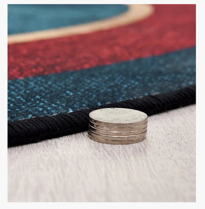 ALDO Home & Kitchen>Area Rugs>Carpet Luxury Art Far Eastern Style with Two Birds Non-Slip Round Rug Carpet