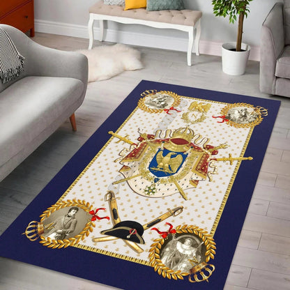 ALDO Home & Kitchen>Cups, Mugs, & Saucers Modern Napoleon Coat Of Arms Luxury Non-Slip Stain Resistant Rug Carpet