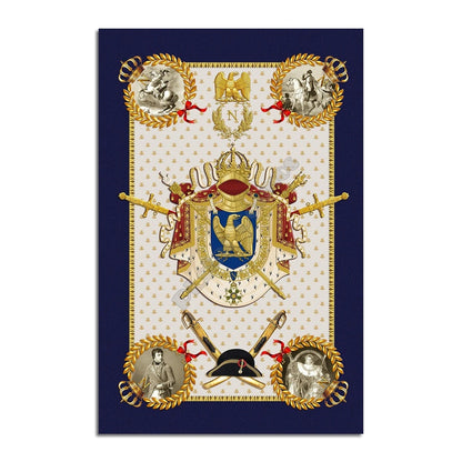 ALDO Home & Kitchen>Cups, Mugs, & Saucers Modern Napoleon Coat Of Arms Luxury Non-Slip Stain Resistant Rug Carpet