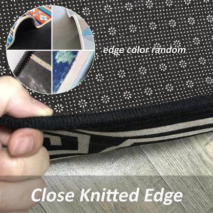 ALDO Home & Kitchen>Cups, Mugs, & Saucers Versace Style Green Marble and Gold Luxury Non-Slip Round  Rug Carpet