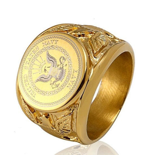 ALDO Jewelry 8 American Military Rings United States Navy Style A