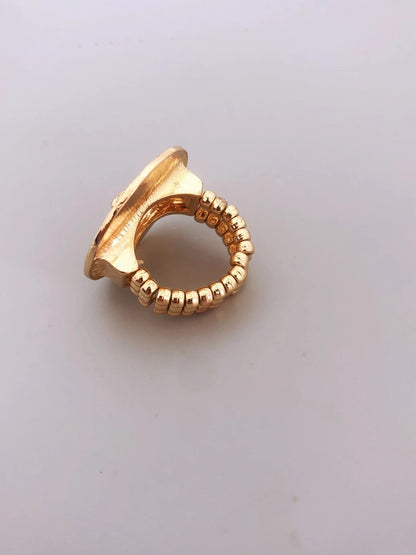 ALDO Jewelry Golden Adjustable Lione Head Ring