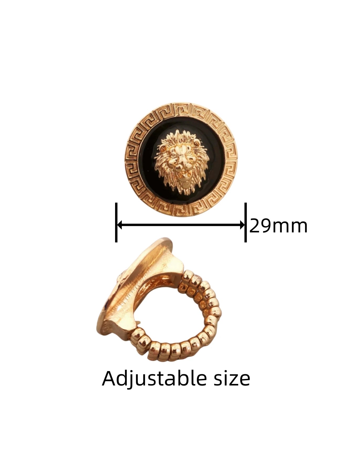 ALDO Jewelry Golden Adjustable Lione Head Ring